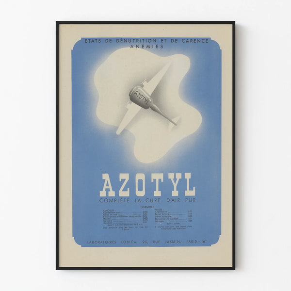 Vintage Azotyl Poster - Retro Medical Wall Decoration