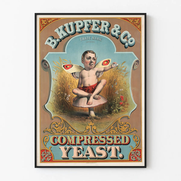 Vintage Poster B. Kupfer & Co. Compressed Yeast
