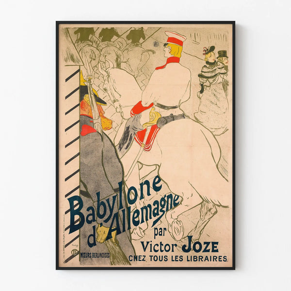 Vintage poster of Babylon in Germany - Retro wall decoration