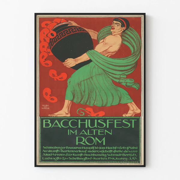 Bacchus Festival Poster in Ancient Rome - Vintage Wall Decoration Artem Legrand