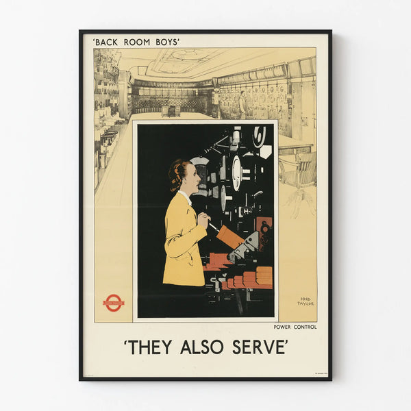 Vintage poster « Back Room Boys » electrical control