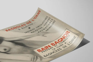 Vintage Poster of Bain Bagnor Bagnoles de l'Orne — artwork view