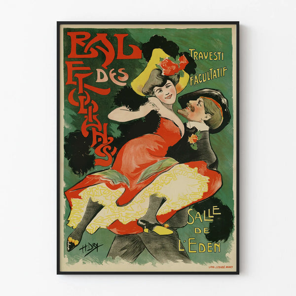 Vintage Poster of the Student Ball at the Eden Hall