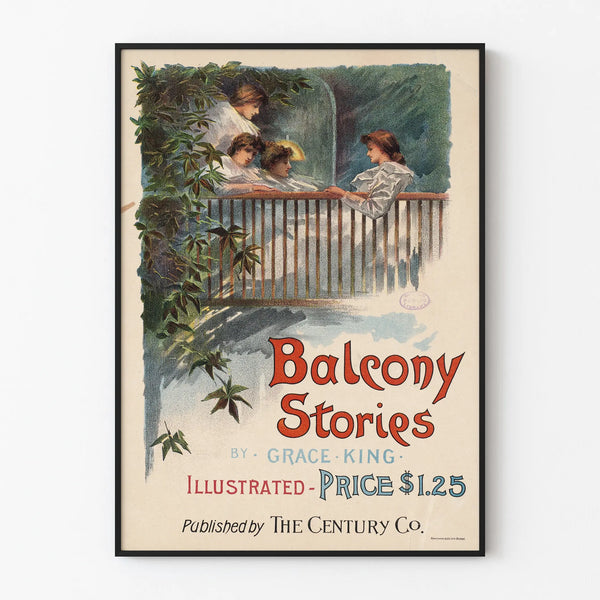 Vintage Poster Balcony Stories - Classic and Elegant Illustration