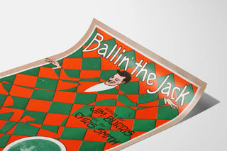 Vintage Poster Ballin' the Jack Geometric Pattern