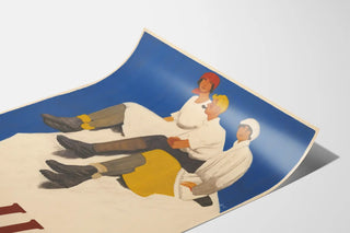 Vintage Bally poster – Three elegant figures in sturdy boots