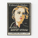 Vintage artistic poster of a woman portrait - Lisa becomes woman