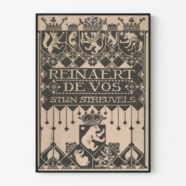 Vintage poster wall decoration Reinaert De Vos by Stijn Streuvels
