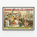 Vintage Poster Barnum & Bailey’s New Superb Spectacle Cleopatra — framed artwork on a wall