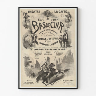 Vintage poster of Leather Pants, a grand spectacle drama