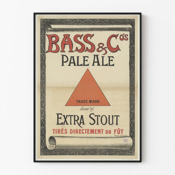Vintage Bass & Co Pale Ale Extra Stout Poster Wall Decoration