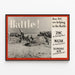 Vintage War Poster: Battle! — framed artwork on a wall