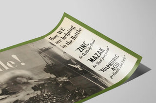 Vintage Naval Warfare Poster — artwork view