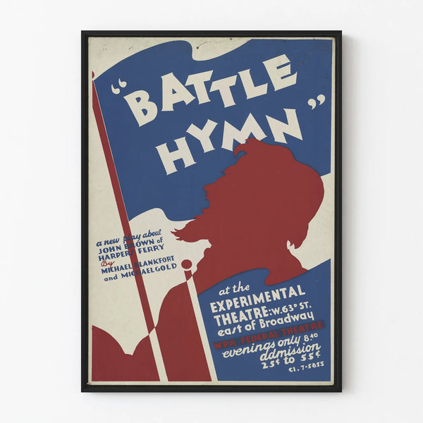 Vintage Poster Battle Hymn - Theater and History Wall Decoration