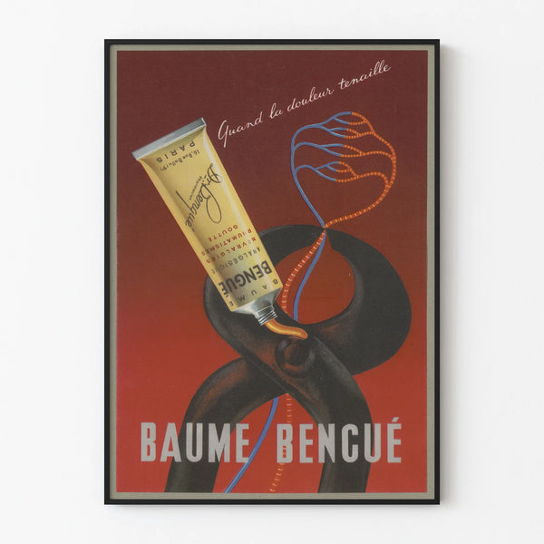 Vintage Baume Bengué Poster – Retro Medicinal Wall Decoration