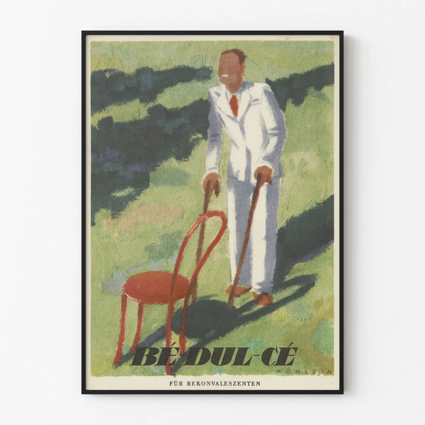 Vintage poster Bé Dul-Cé wall decoration