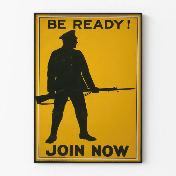 Vintage military poster "Be Ready! Join Now"