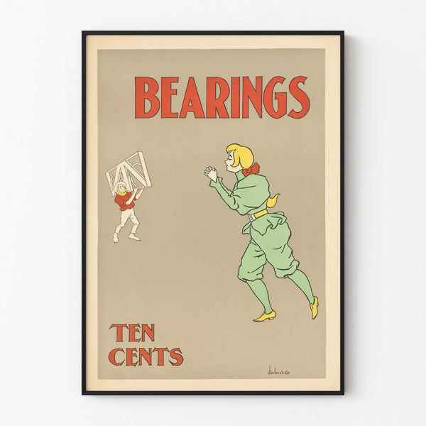 Vintage Poster Bearings - Retro Industrial Wall Decoration
