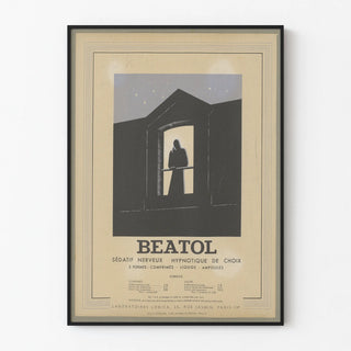 Vintage advertising poster for Beatol hypnotic sedative