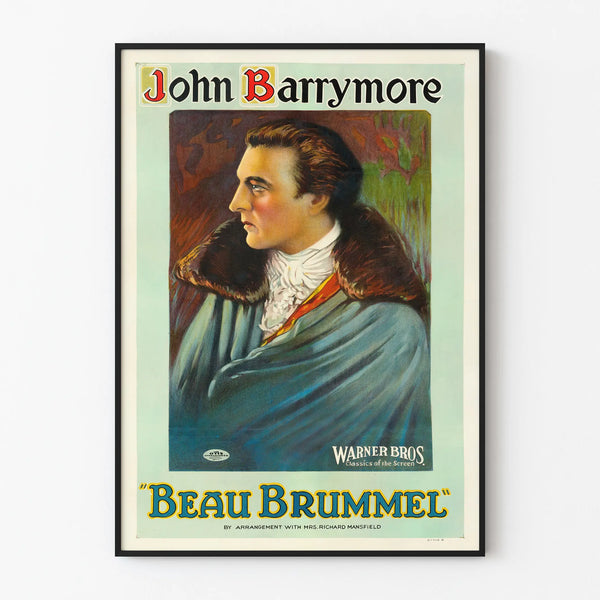 Vintage Poster of Beau Brummel by John Barrymore Warner Bros