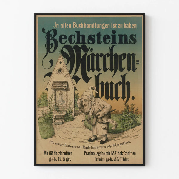 Vintage Bechsteins Märchenbuch Poster - Retro Wall Decoration