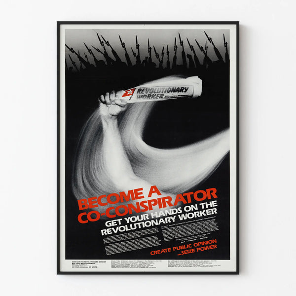 Revolutionary Poster 'Become a Co-Conspirator' – Engaged Wall Decoration