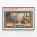 Vintage Poster Ben-Hur - Chariot Race at the Illinois Theatre Chicago — framed artwork on a wall