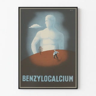 Vintage Benzylocalcium Advertising Poster by Ramy