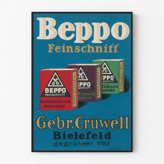 Vintage poster Beppo Feinschnitt Gebr. Crüwell Bielefeld