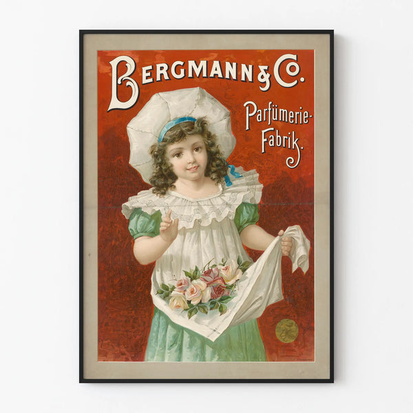 Vintage Bergmann & Co Perfume Factory Advertising Poster