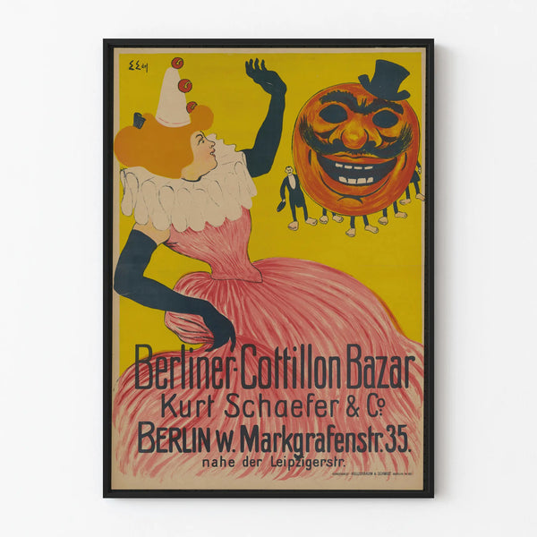 Vintage poster Berliner Cottillon Bazar by Kurt Schaefer