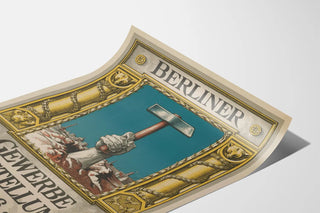 Vintage Poster Berliner Gewerbe Ausstellung 1896