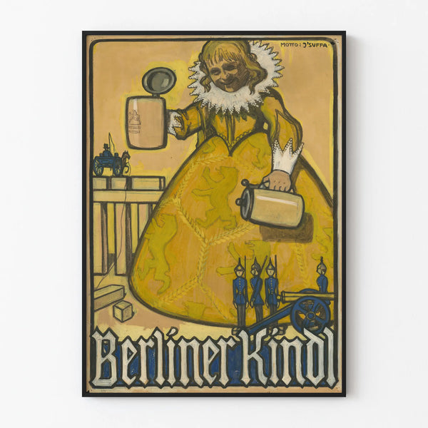 Vintage Berliner Kindl poster for wall decoration