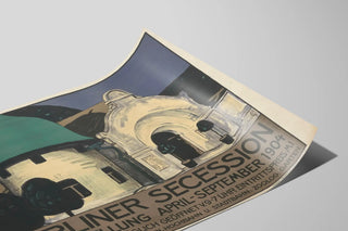 Vintage poster for the Berliner Secession exhibition 1904 — artwork view