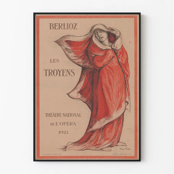 Vintage Poster Berlioz The Trojans National Opera Theatre 1921