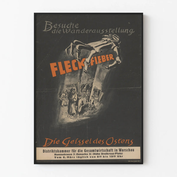 Vintage Poster Exhibition Fleckfieber - Historic Wall Decoration