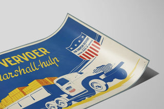 Vintage poster Better Transport by Marshall — artwork view