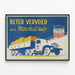 Vintage poster Better Transport by Marshall — framed artwork on a wall
