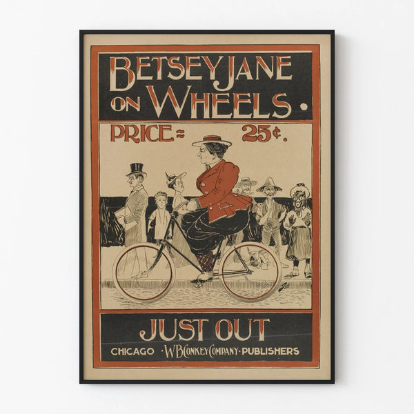 Vintage Betsey Jane on Wheels Poster