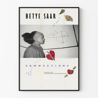 Vintage Artistic Poster Betye Saar Connections 1988