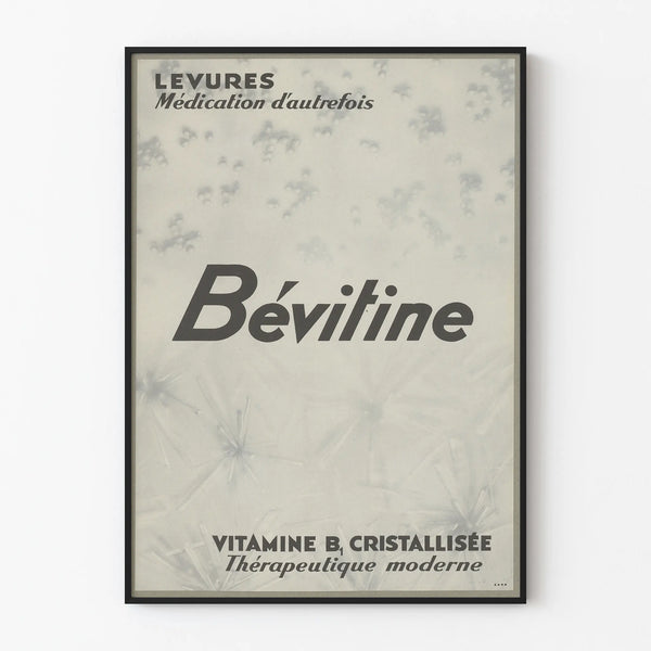 Vintage Bévitine Poster - Retro Wall Decoration Medicine Vitamin B1