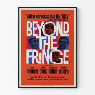 Vintage poster Beyond the Fringe from the 1960s