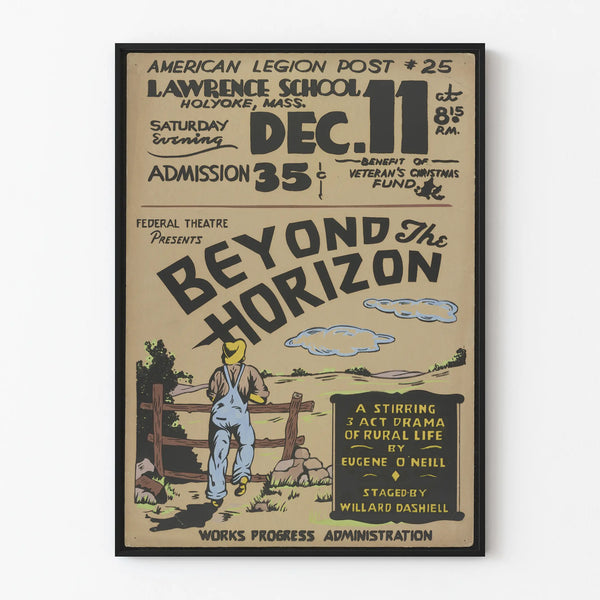 Vintage poster Beyond the Horizon - Rural theater by Eugene O'Neill