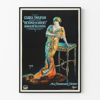Vintage Poster Beyond the Rocks with Gloria Swanson