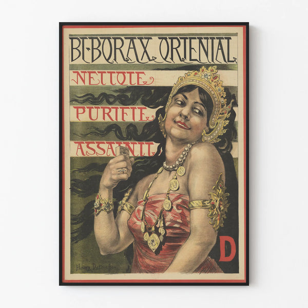 Vintage Bi-Borax Oriental Poster - Advertising Wall Decoration