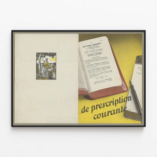 Vintage Advertising Poster Bi-Citrol Marine Worker — framed artwork on a wall
