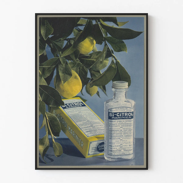 Vintage Bi-Citrol Marine Lemon Decorative Poster