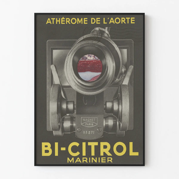 Retro Scientific Poster Bi-Citrol Marine Atheroma of the Aorta