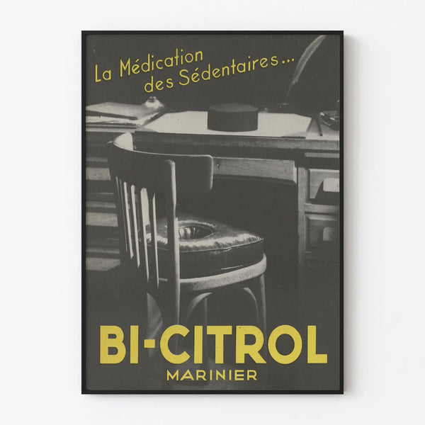 Vintage Poster Bi-Citrol Sedentary Medication