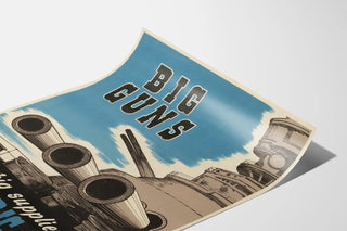 Vintage Poster Big Guns Sulfuric Acid